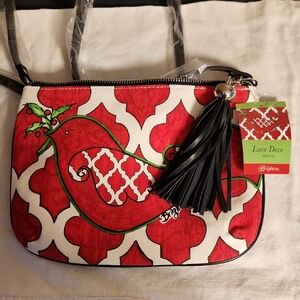 Brighton Red and White Crossbody Bag